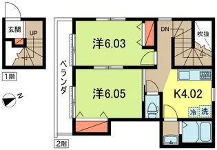 メゾン・ド・ブラン【2階】の間取り