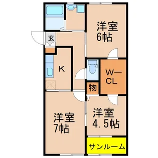 フェリーチェ C棟【1階】の間取り