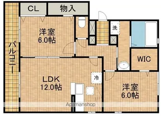 フェリーチェB【2階】の間取り