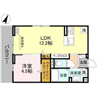 アザレア【2階】の間取り
