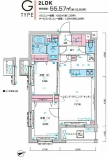 GENOVIA板橋東山町skygarden【2階】の間取り