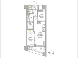 NOGATA RESIDENCE【2階】の間取り