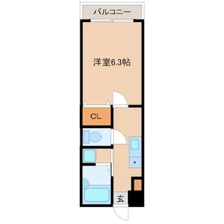 フェビタ国立【1階】の間取り