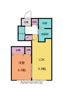 エルメゾンNEXT【1階】の間取り