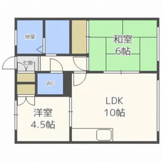 シャトレー川沿【2階】の間取り
