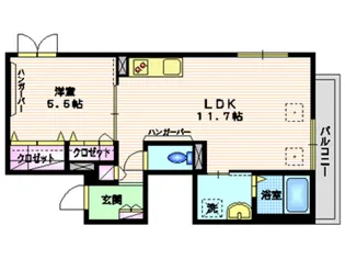 クレールメゾン多摩川【2階】の間取り