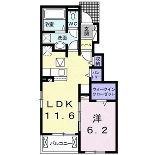 フリーデ【1階】の間取り