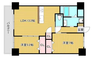 ピノ沖台【9階】の間取り