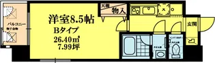 VERTICAL(ヴェルティカル)二条城北【5階】の間取り