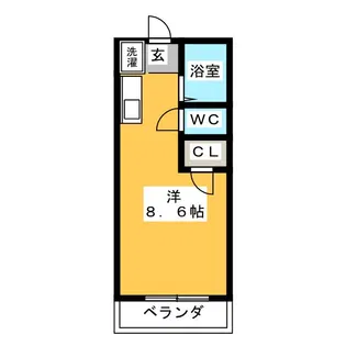 メゾン庄名II【3階】の間取り