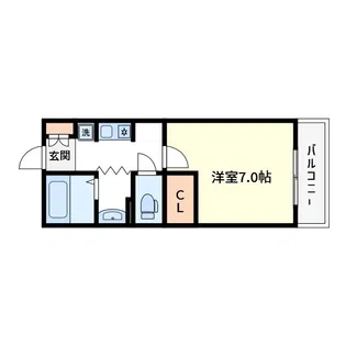 シティーハイム【2階】の間取り
