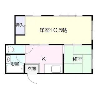 錦江谷山ハイツ【1階】の間取り
