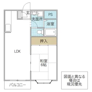 コーポセリーヌ【1階】の間取り