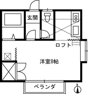 代栄パレスNo.30【2階】の間取り