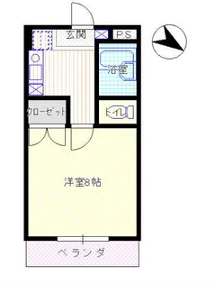 グリーンコーポ東町【3階】の間取り