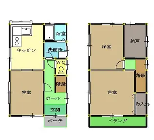 愛媛県今治市北高下町3【一戸建】の間取り