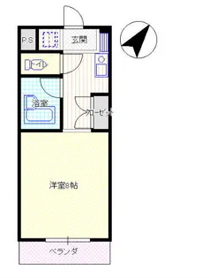 ロゼーリマンション【2階】の間取り