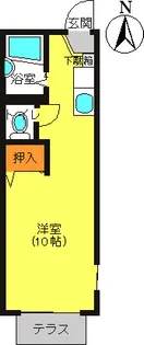 ヒロ・ガーデンD【1階】の間取り