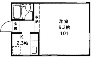 アルファコート【2階】の間取り