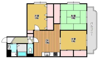 ソフィアコート住吉【2階】の間取り