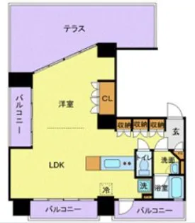 フロリスオーランティウム3【11階】の間取り