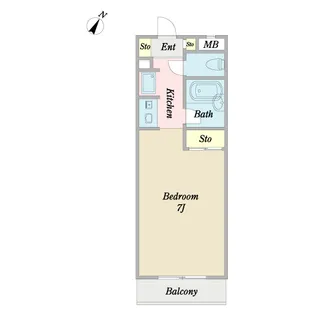 αNEXT若林【2階】の間取り