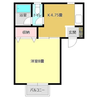 バウハウスKei A棟【1階】の間取り