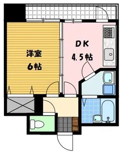 クオーレ中川【3階】の間取り