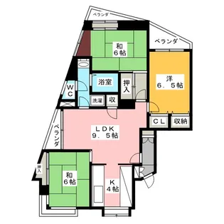 3LDKの間取り画像