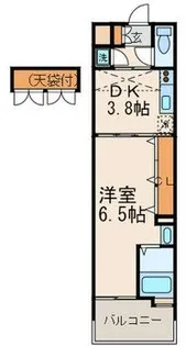No48 PROJECT2100博多【4階】の間取り
