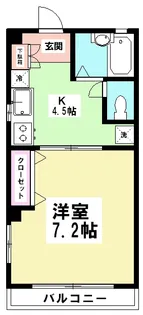 アウトリガー津田沼【3階】の間取り