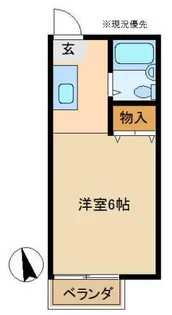 ハイツ大隆B【1階】の間取り