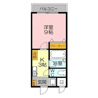 三記マンション弐号館【3階】の間取り