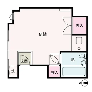 今福ハイツ【4階】の間取り