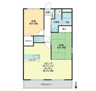 フォブールフローリッシュ【1階】の間取り