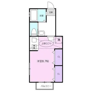 カーム プレイス【1階】の間取り