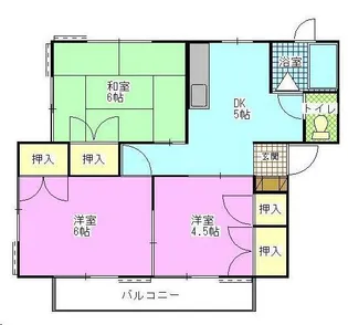 ファームハイツ【2階】の間取り