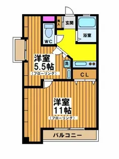 ラフォーレ白山-定期借家R10年2月末迄-【3階】の間取り