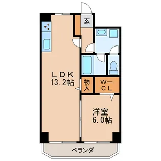 ハイライク栄ハイツ【8階】の間取り