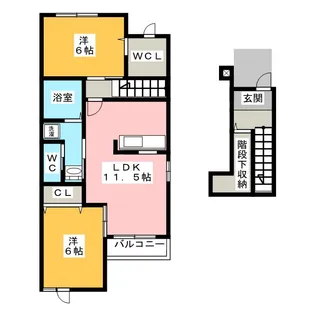 ゴールデンステージ三郷IA【2階】の間取り