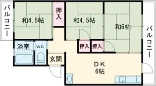 飯田マンション【3階】の間取り