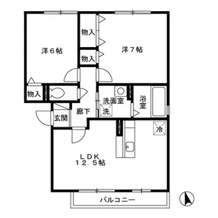 セジュールRa Si Sa【3階】の間取り