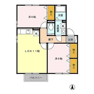 ネクスト・ステージ A【1階】の間取り