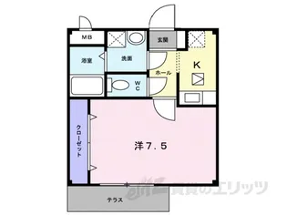 アルブルヴィラージュ1【1階】の間取り