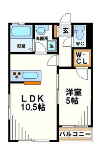 東京都世田谷区粕谷3【アパート】の間取り