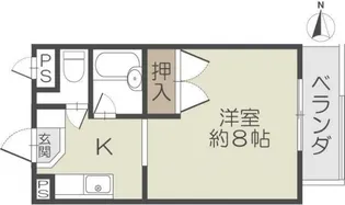大阪府茨木市中村町【マンション】の間取り