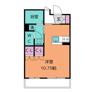 プラムヒルズコート N棟【2階】の間取り