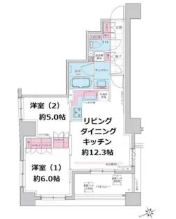 ステラメゾン三軒茶屋【8階】の間取り