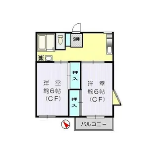 メゾンド・ヴァンテーヌ【2階】の間取り