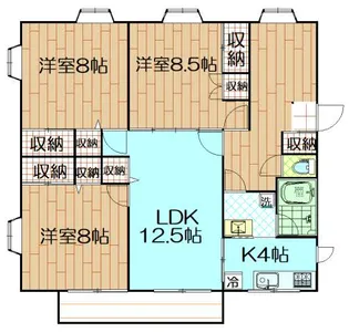 ハウストリアーダ【1階】の間取り